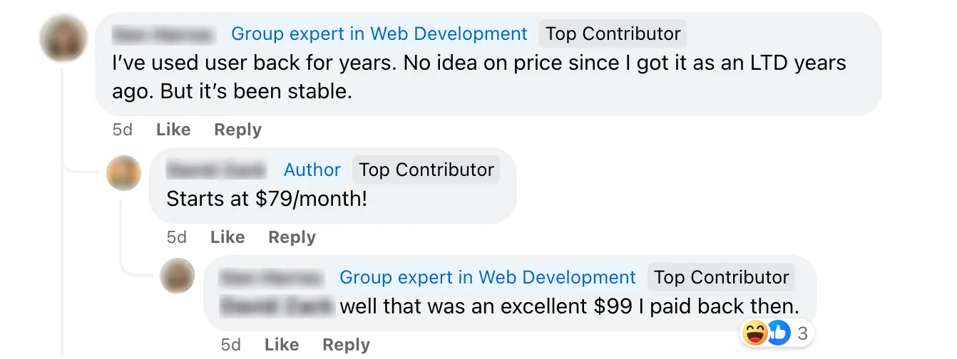 Facebook comment: I've been using SureFeedback since it was ProjectHuddle. But it's become increasingly unreliable. Comments move around, responses don't save, status changes revert. It's actually throwing a project completely off the rails. So I need to replace it with a new tool. What do people like for on-page commenting? marker? Ruttl? Something else? Thanks