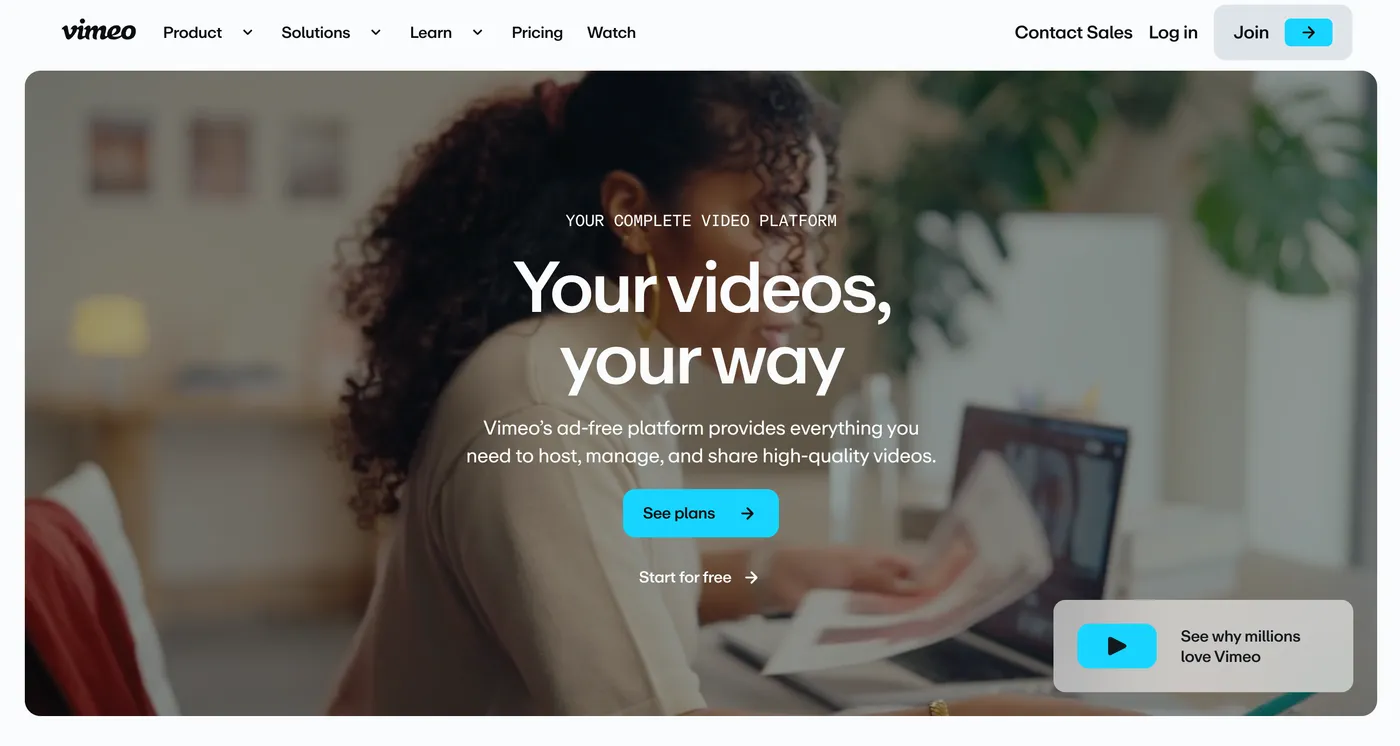 Vimeo header